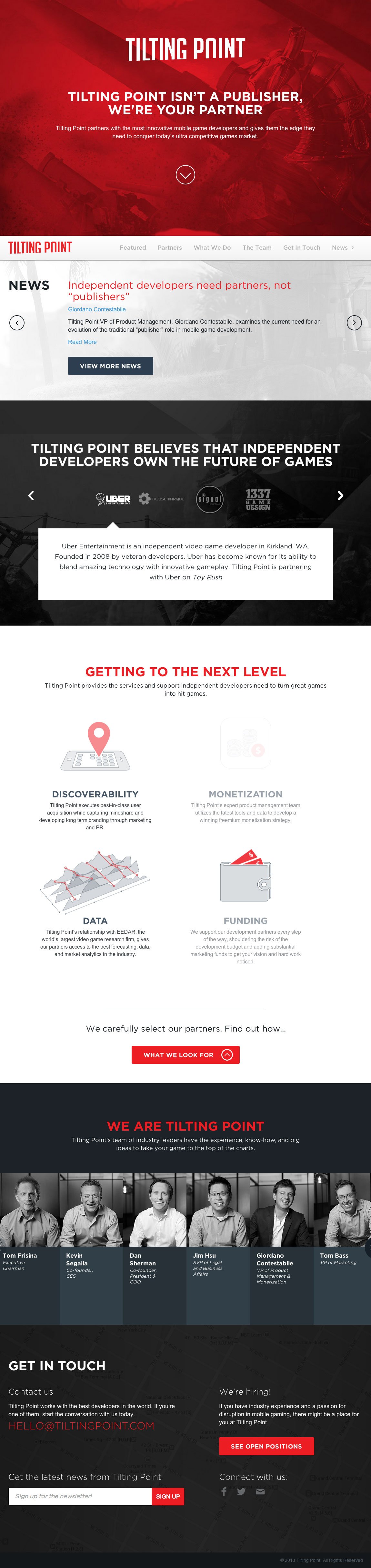 Tilting Point Website Screenshot