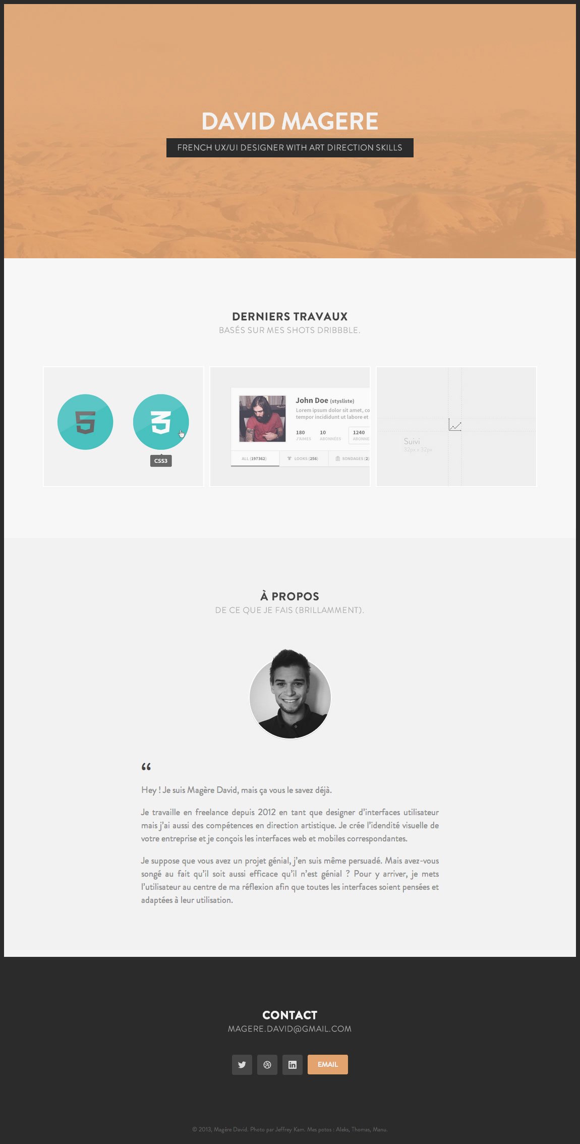 Magere David Website Screenshot