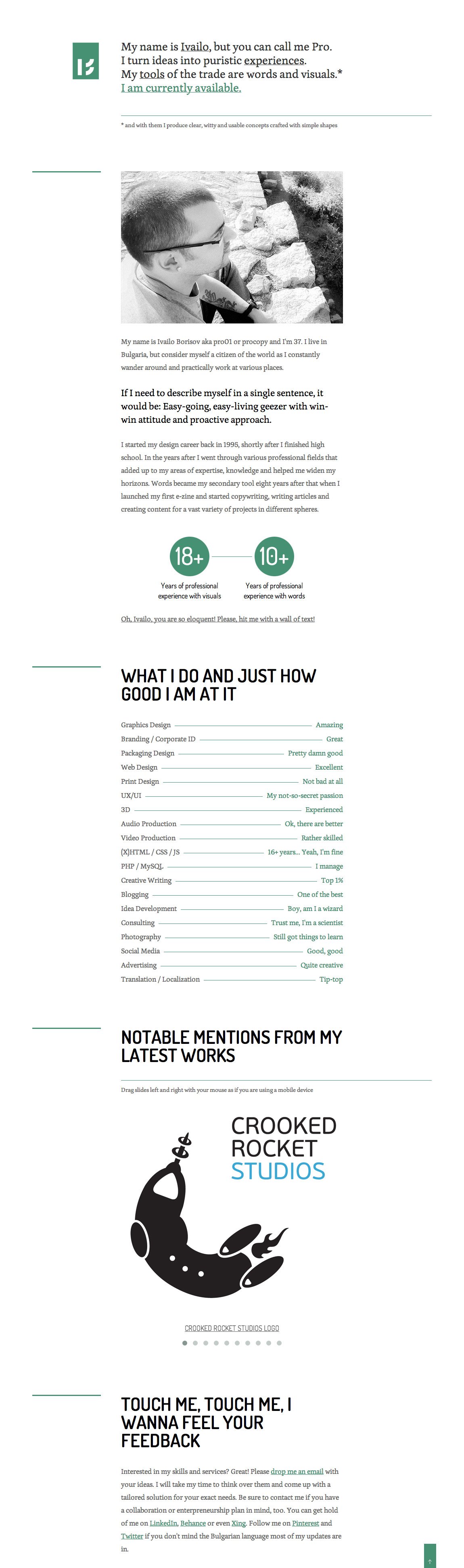 Ivailo Borisov Website Screenshot