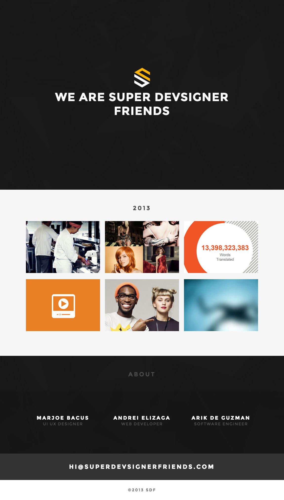 Super Devsigner Friends Website Screenshot