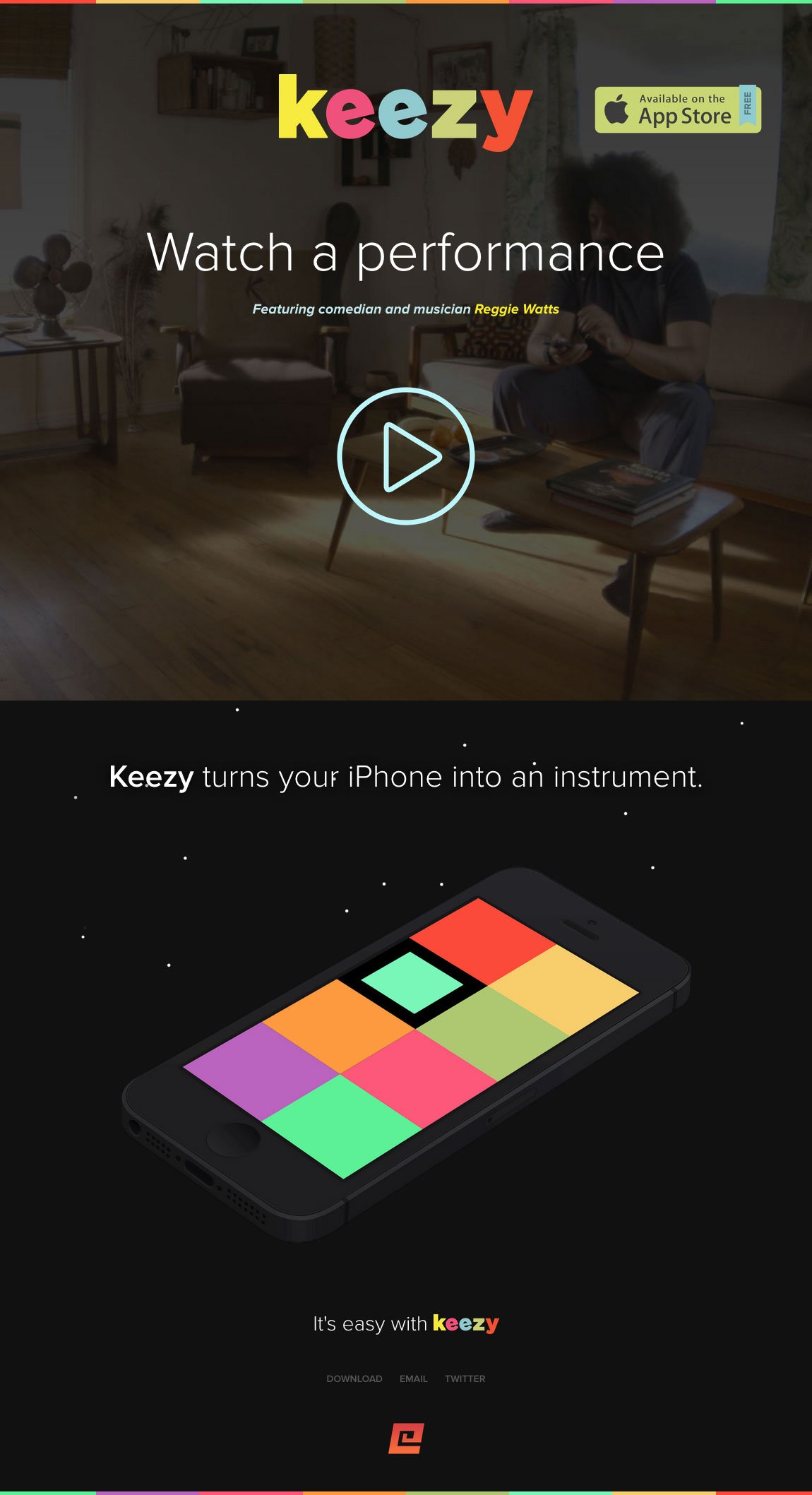 Keezy Website Screenshot