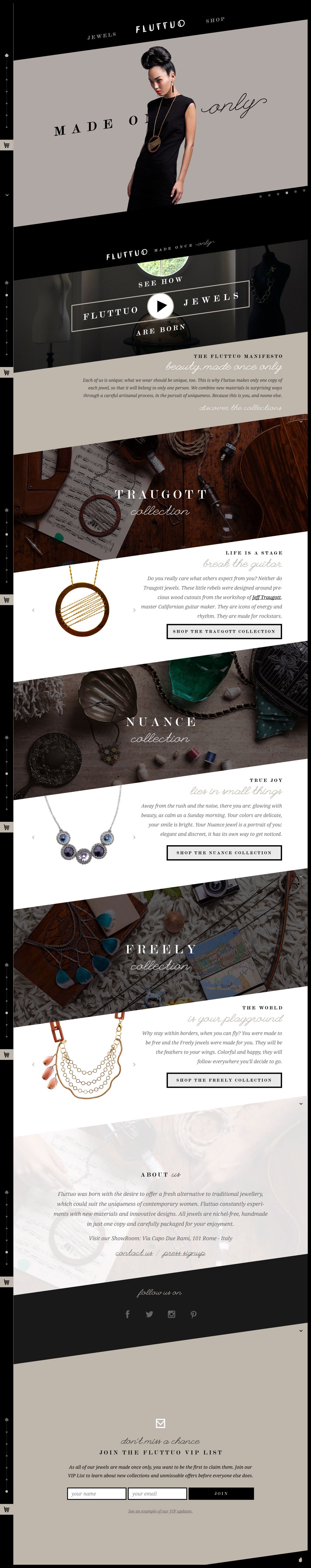 Fluttuo – Made Once Only Website Screenshot