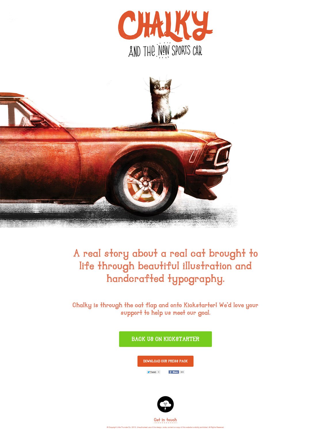 Chalky The Cat Website Screenshot