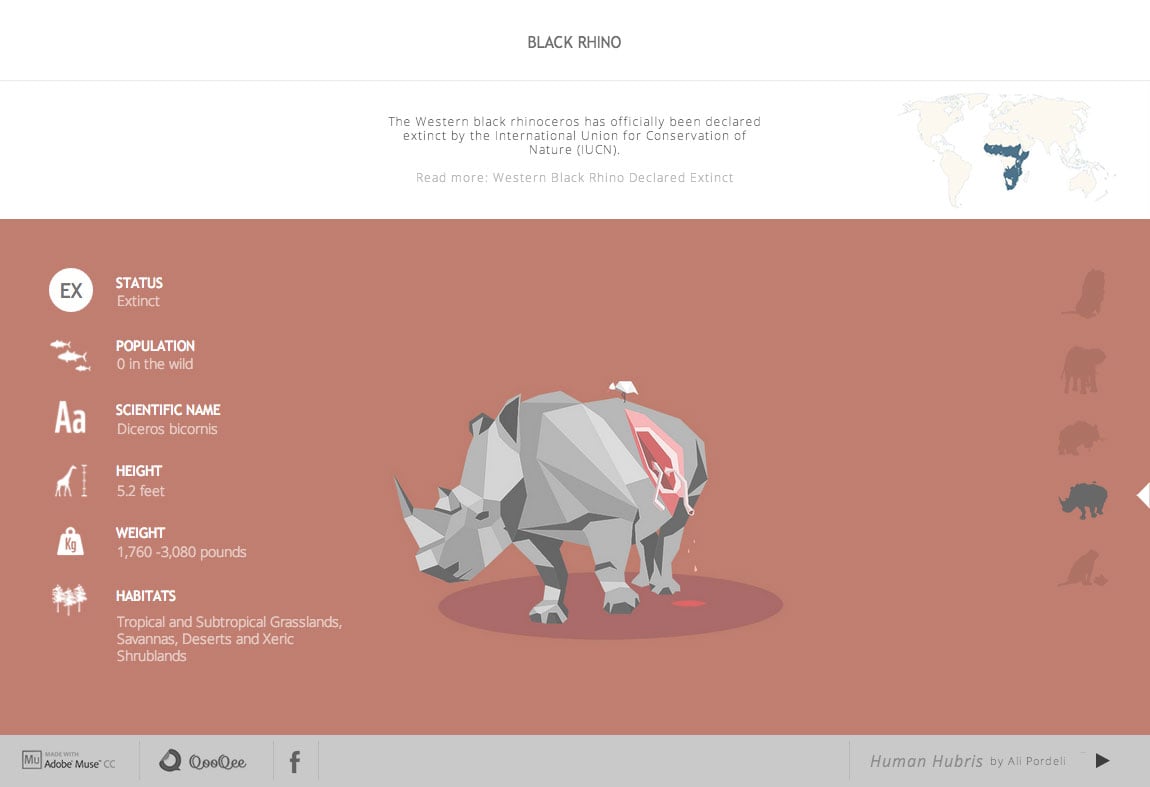 Human Hubris Website Screenshot