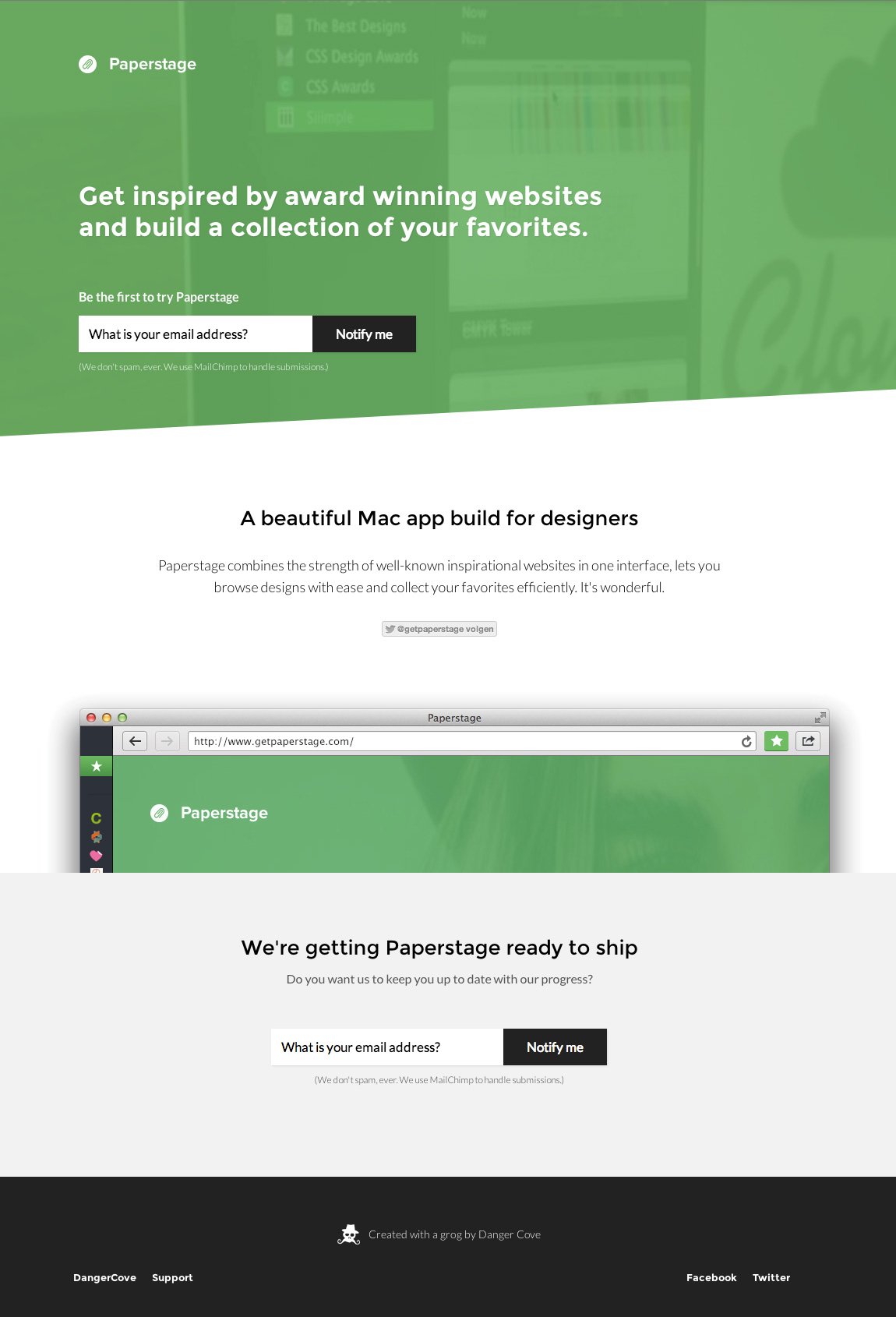 Paperstage Website Screenshot