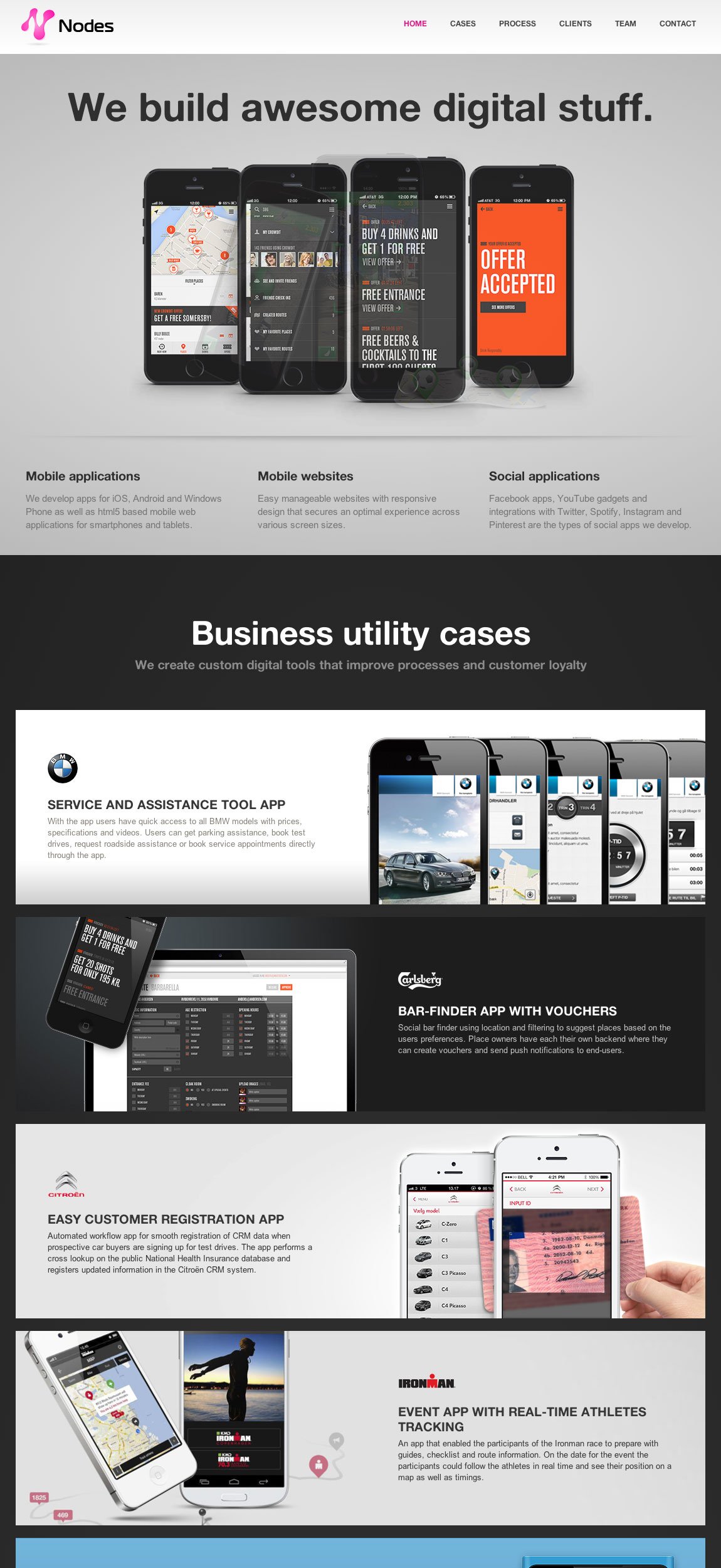 Nodes Website Screenshot
