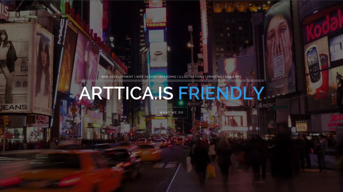 Arttica Website Screenshot