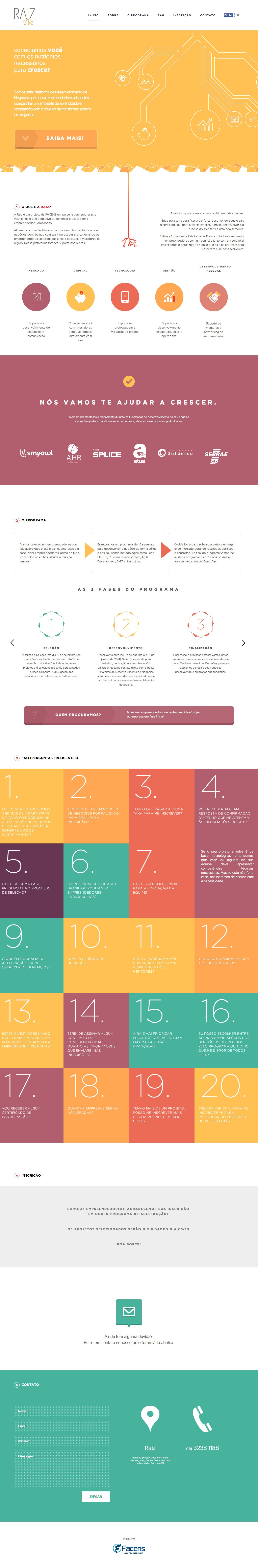 Raiz Website Screenshot