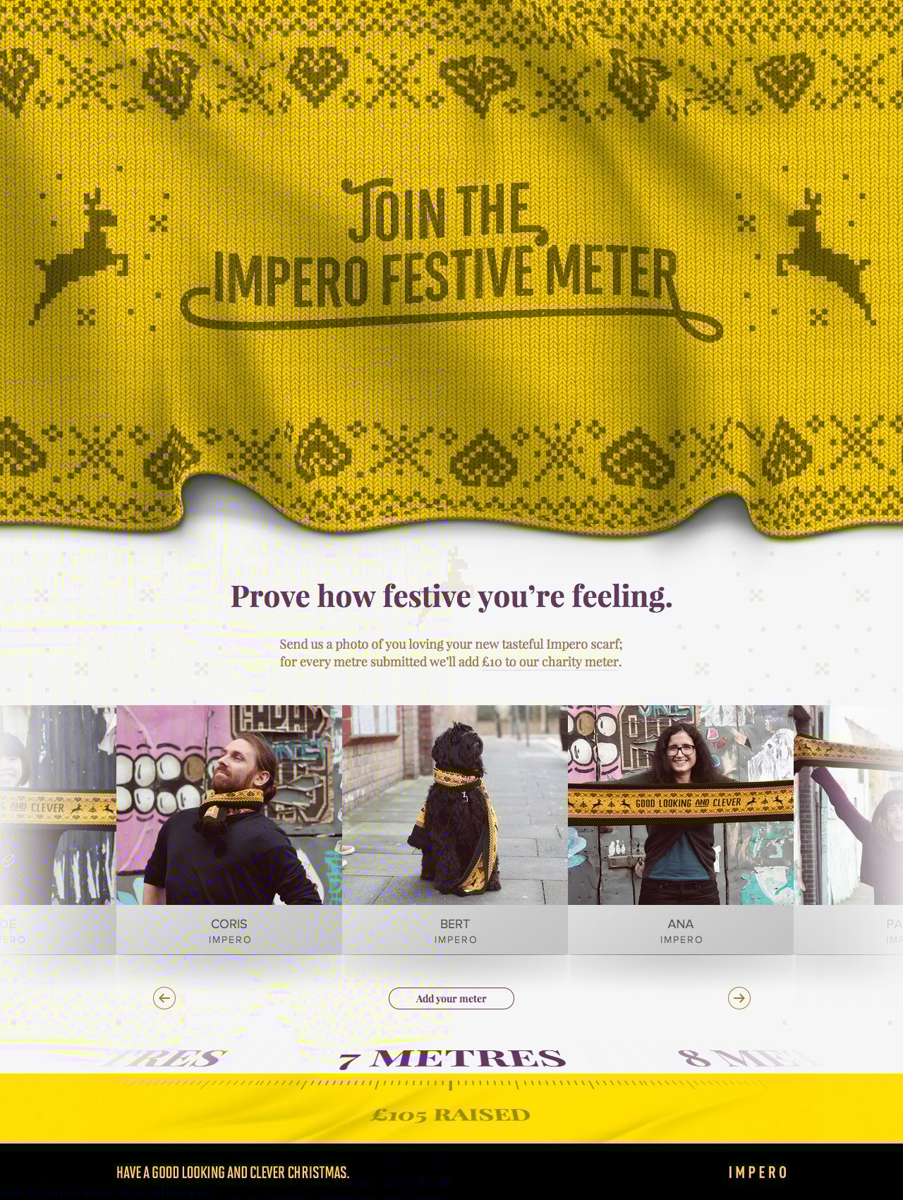 The Impero Festive Meter Website Screenshot