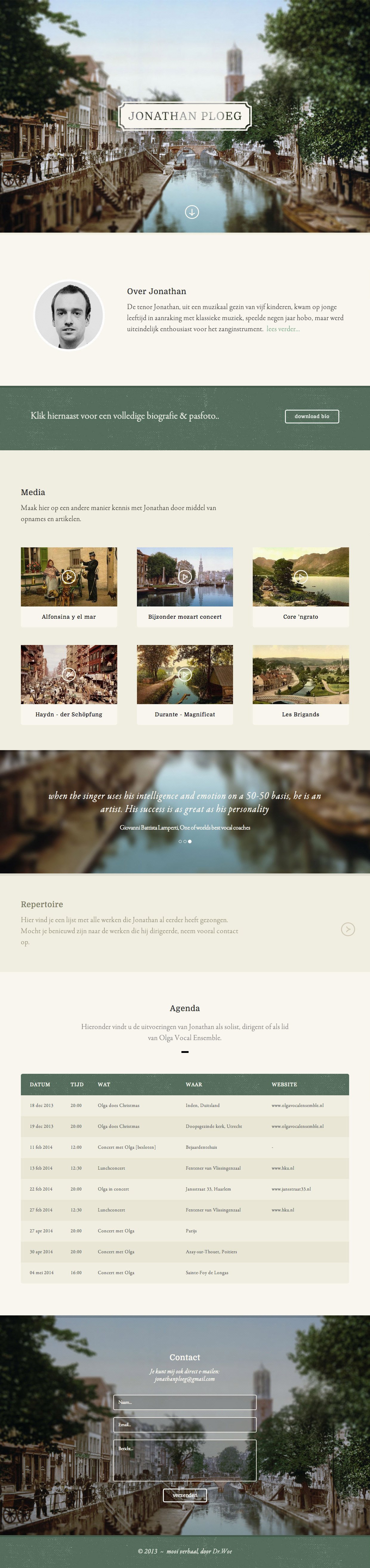 Jonathan Ploeg Website Screenshot