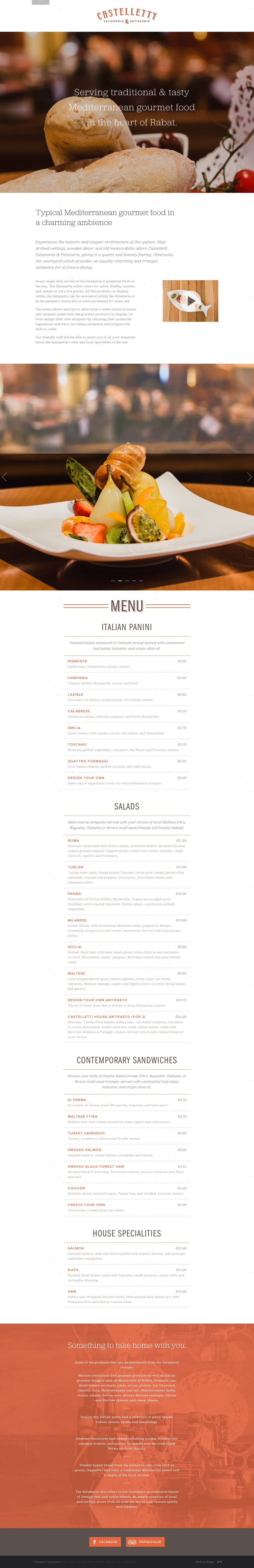 Castelletti Website Screenshot