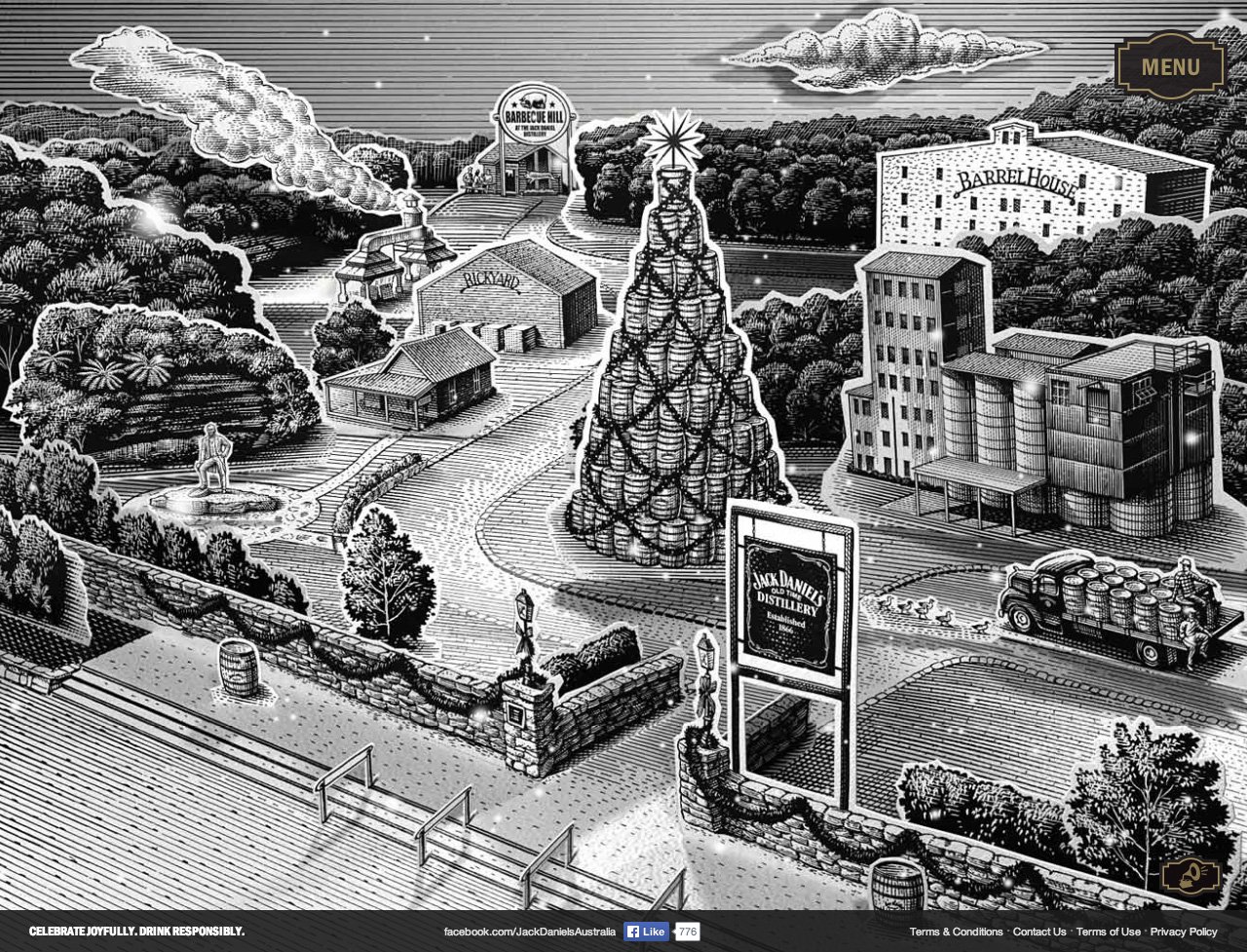 Jack Daniel’s Holiday Select Website Screenshot