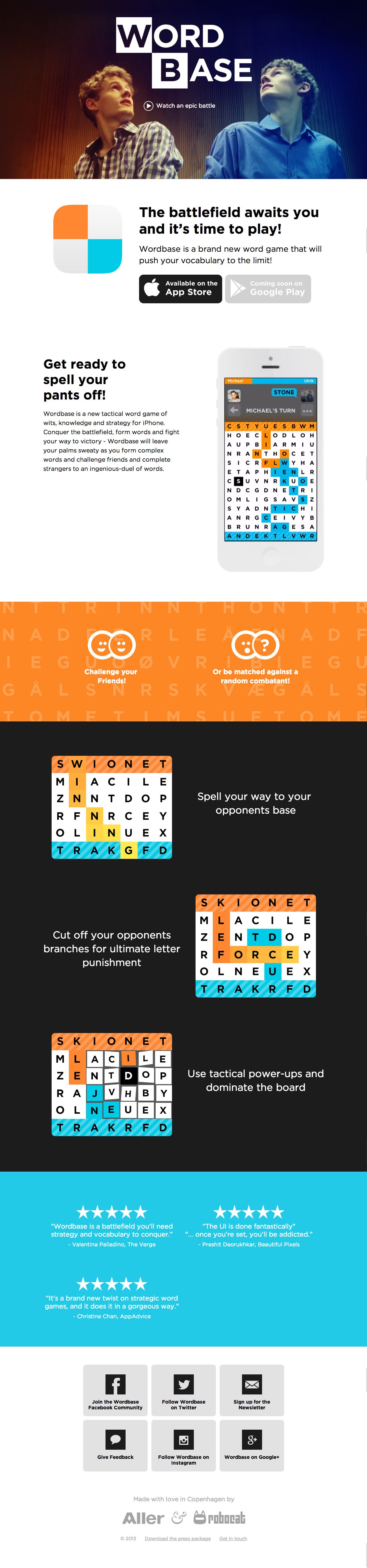 Wordbase Website Screenshot