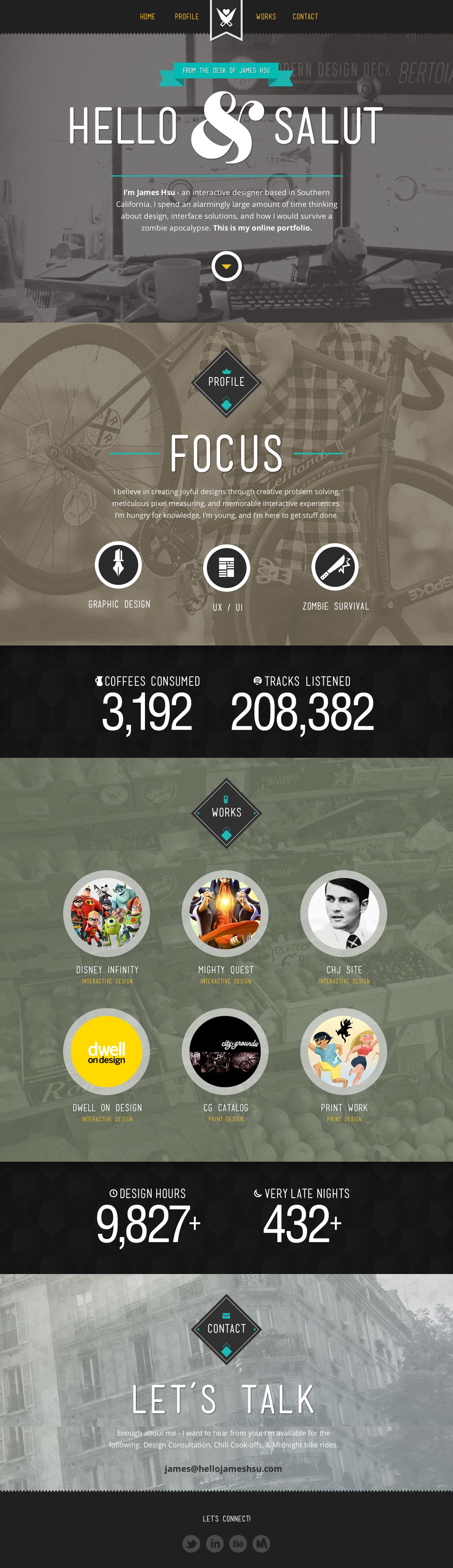 James Hsu Website Screenshot