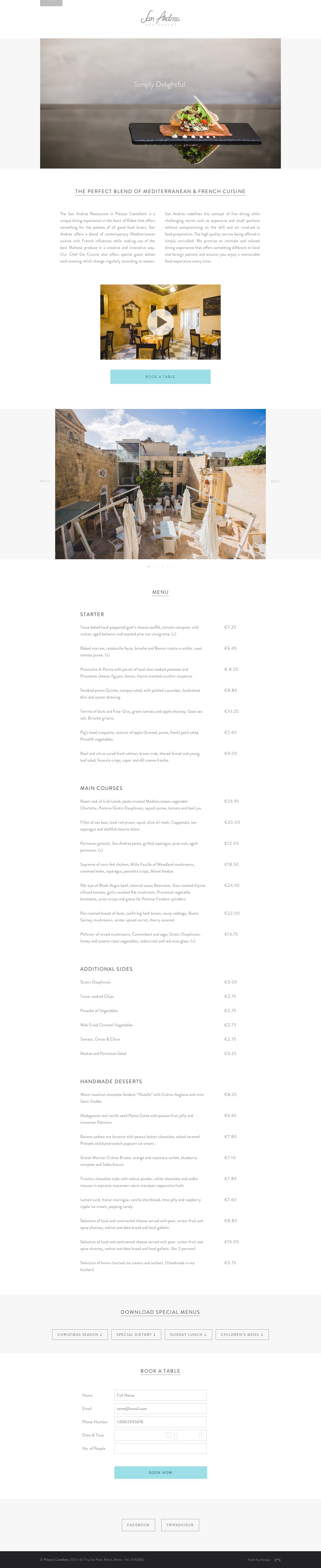 San Andrea Website Screenshot