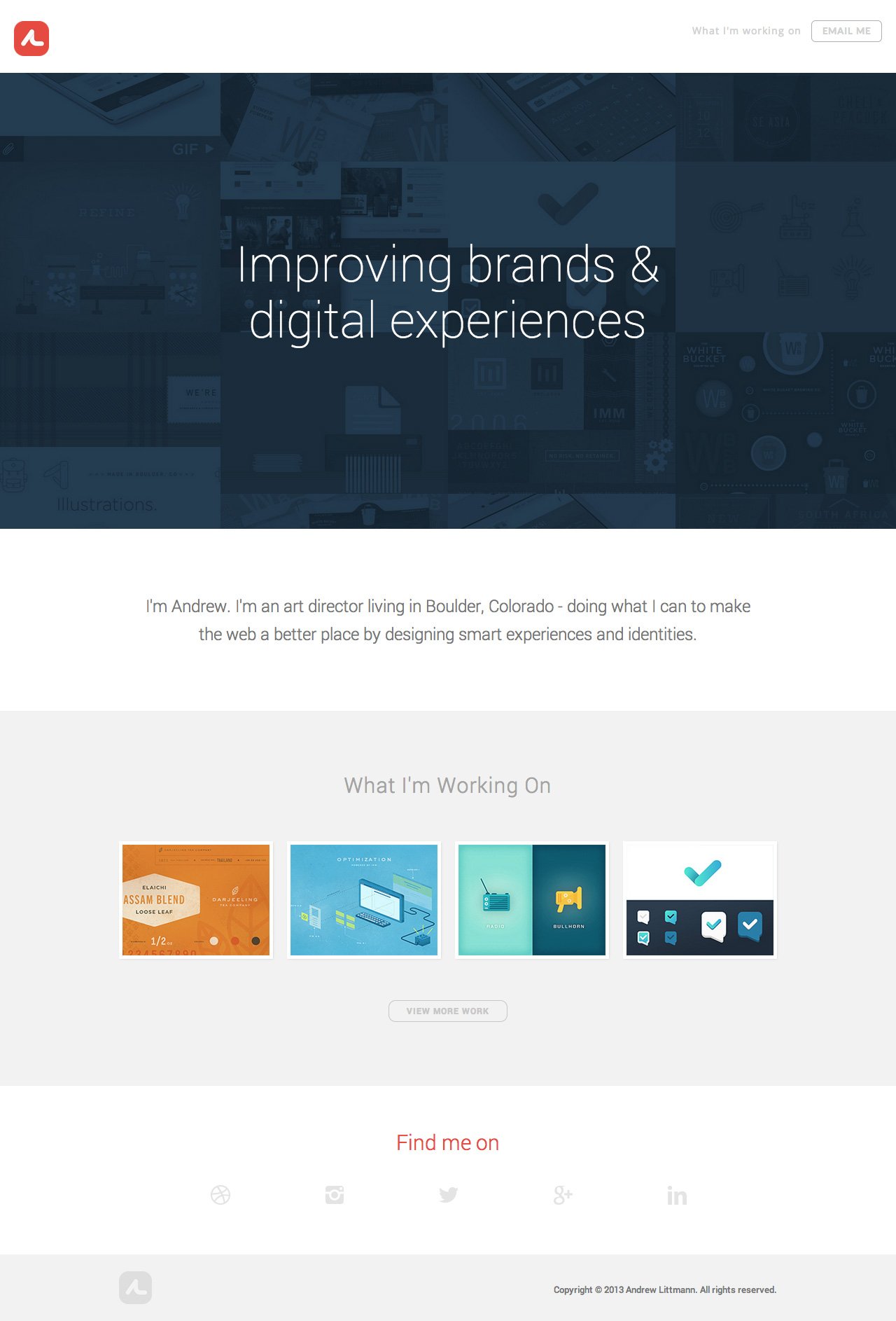 Andrew Littmann Website Screenshot