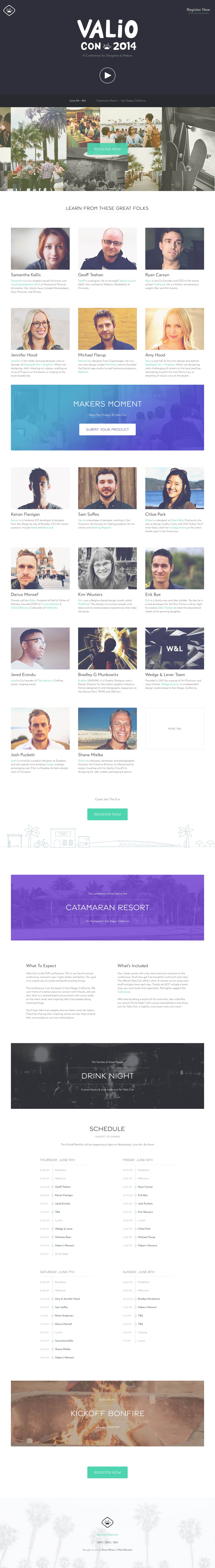 Valio Con 2014 Website Screenshot
