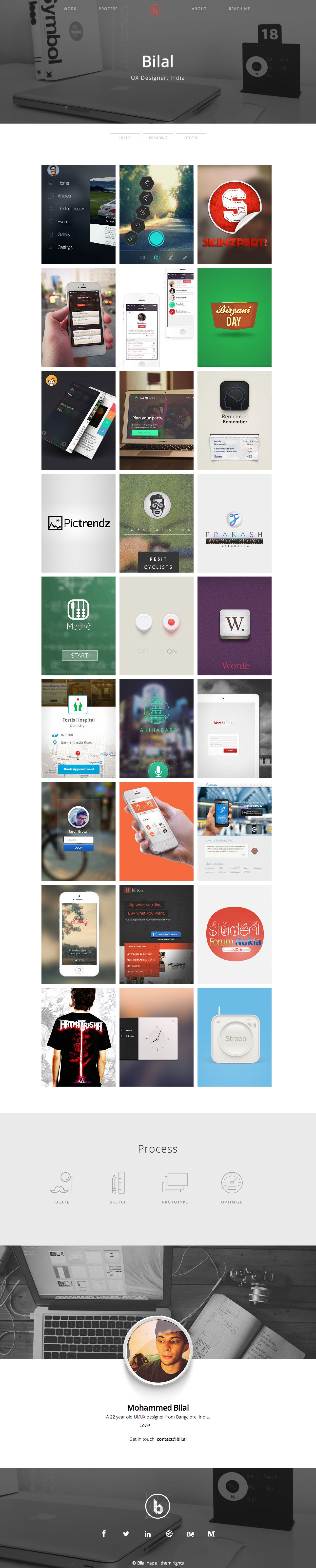 Mohammed Bilal Website Screenshot