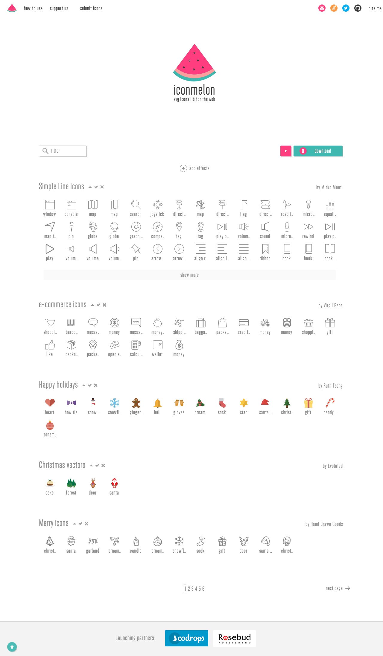 iconmelon Website Screenshot