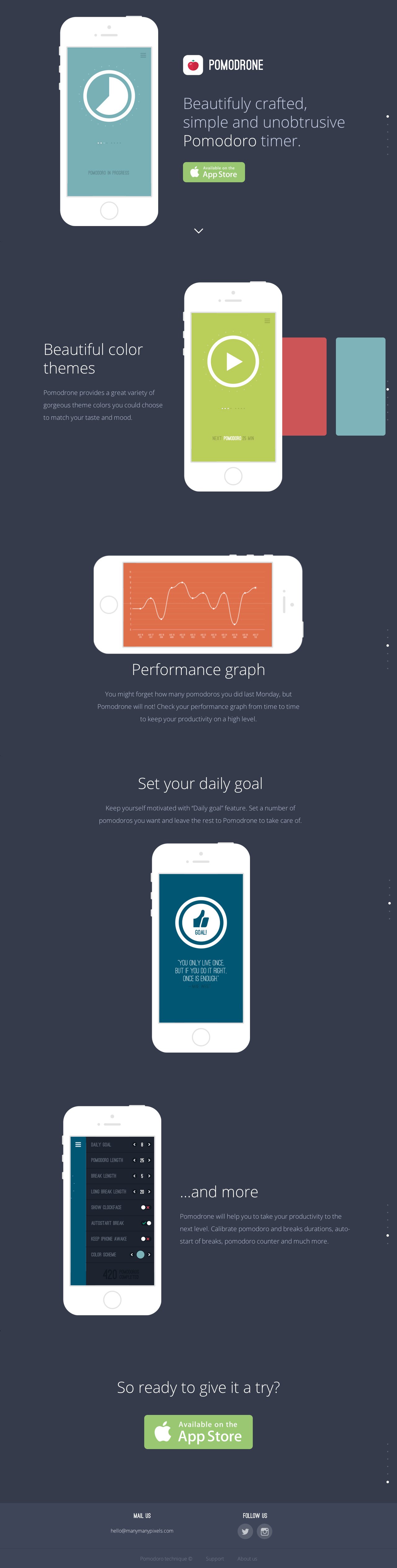 Pomodrone Website Screenshot