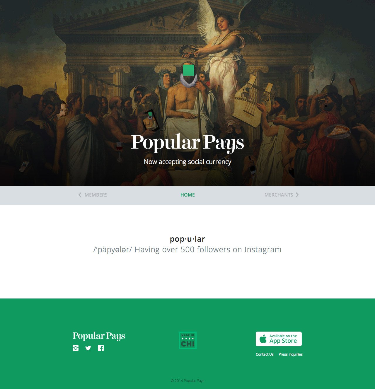 Popular Pays Website Screenshot