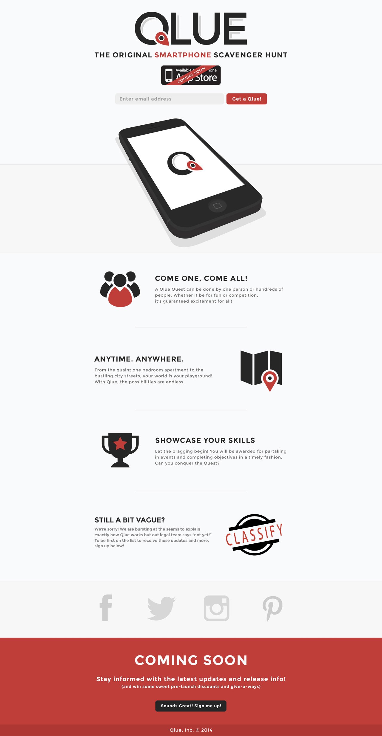 Qlue Website Screenshot