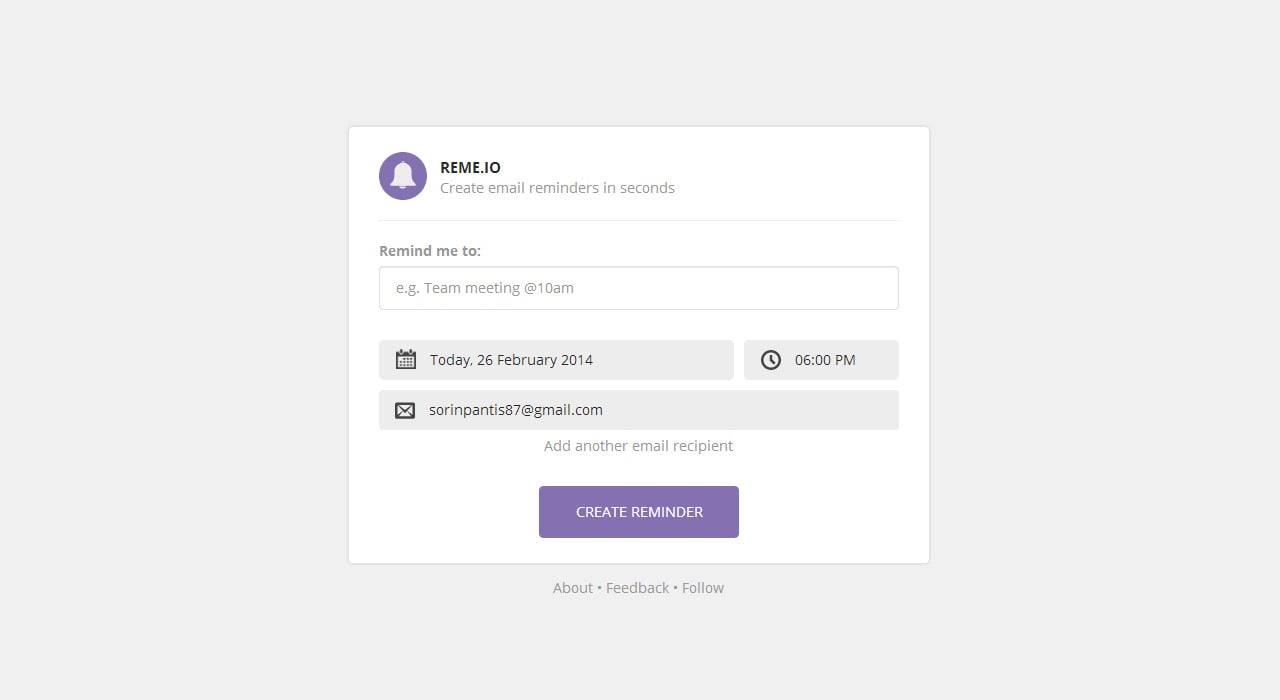 Reme.io Website Screenshot