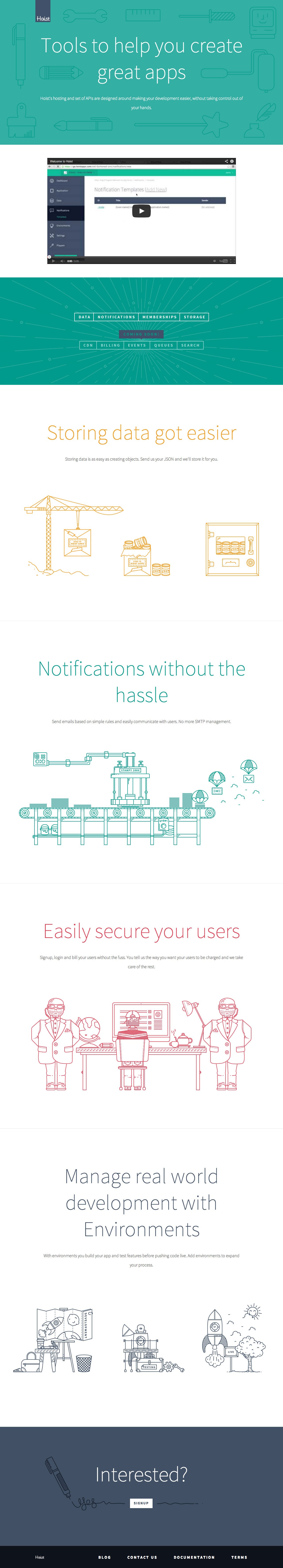 Hoist Apps Website Screenshot