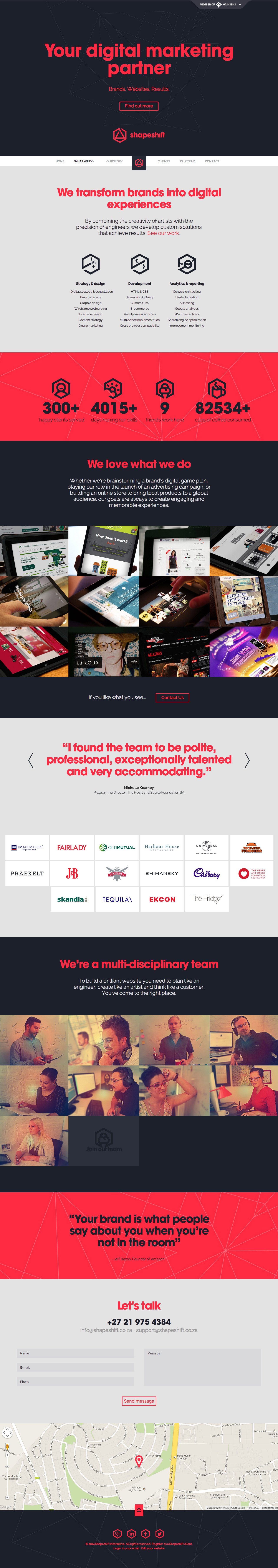 Shapeshift Website Screenshot