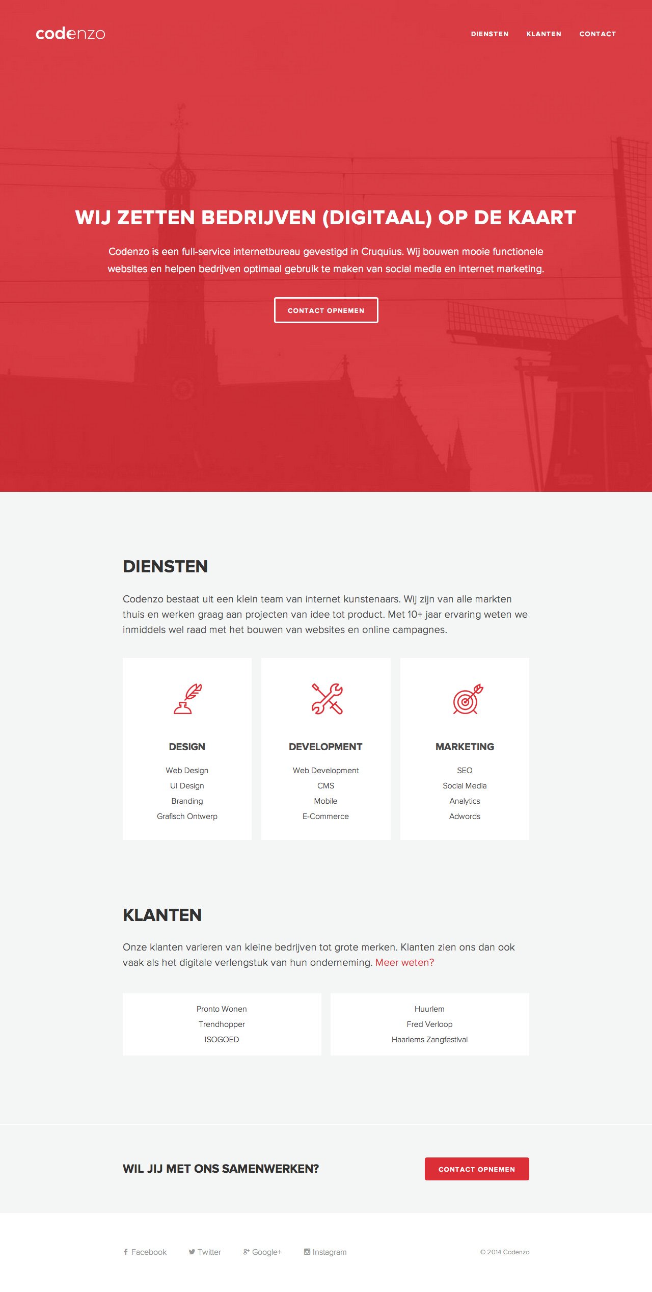 Codenzo Website Screenshot