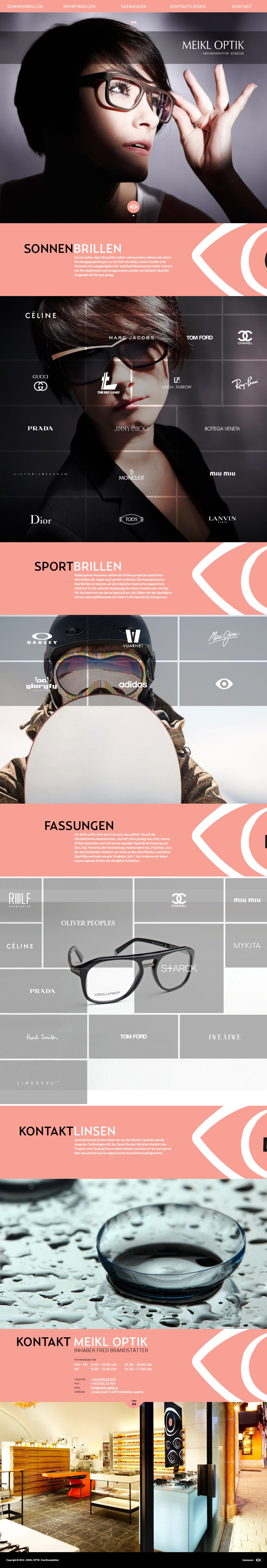 Meikl Optics Website Screenshot