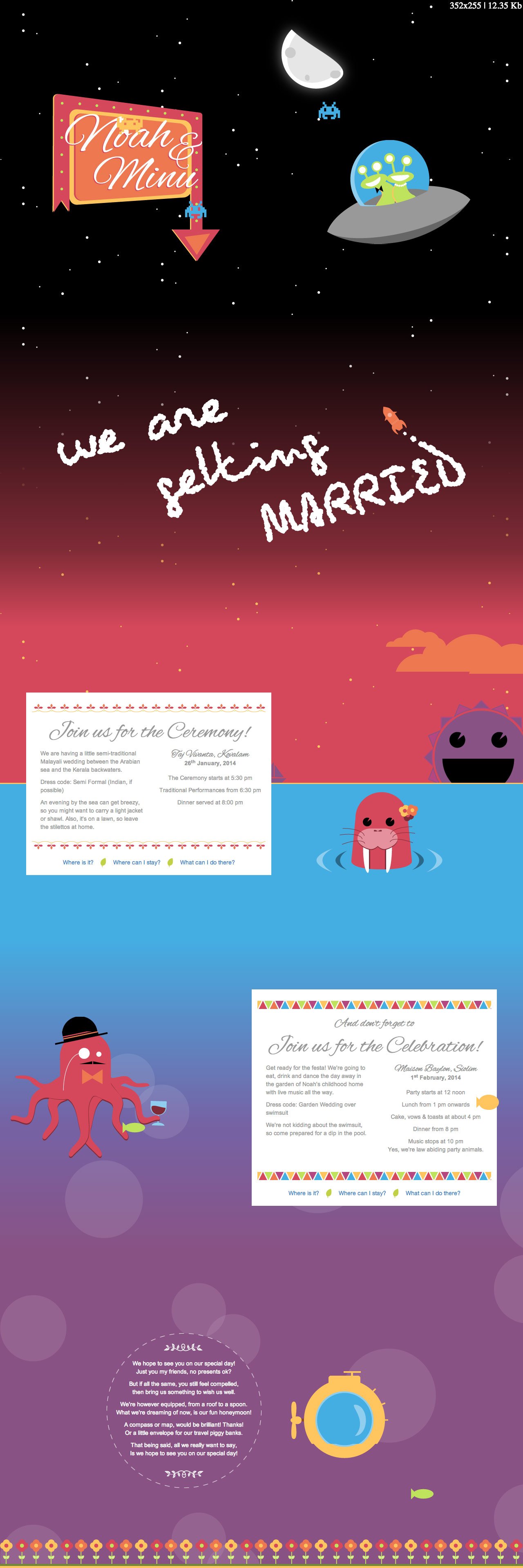 Boosh & Boosh Wedding Invitation Website Screenshot