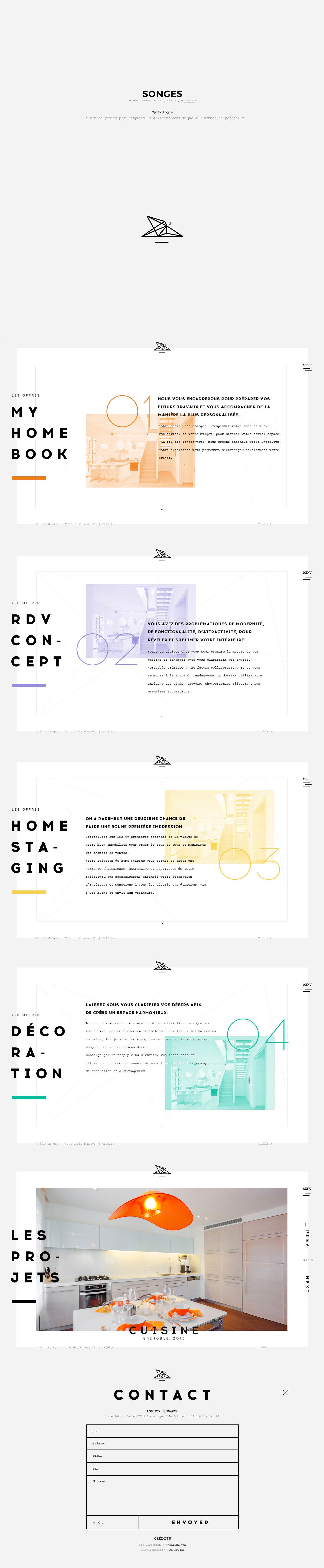 Songes Studio Website Screenshot