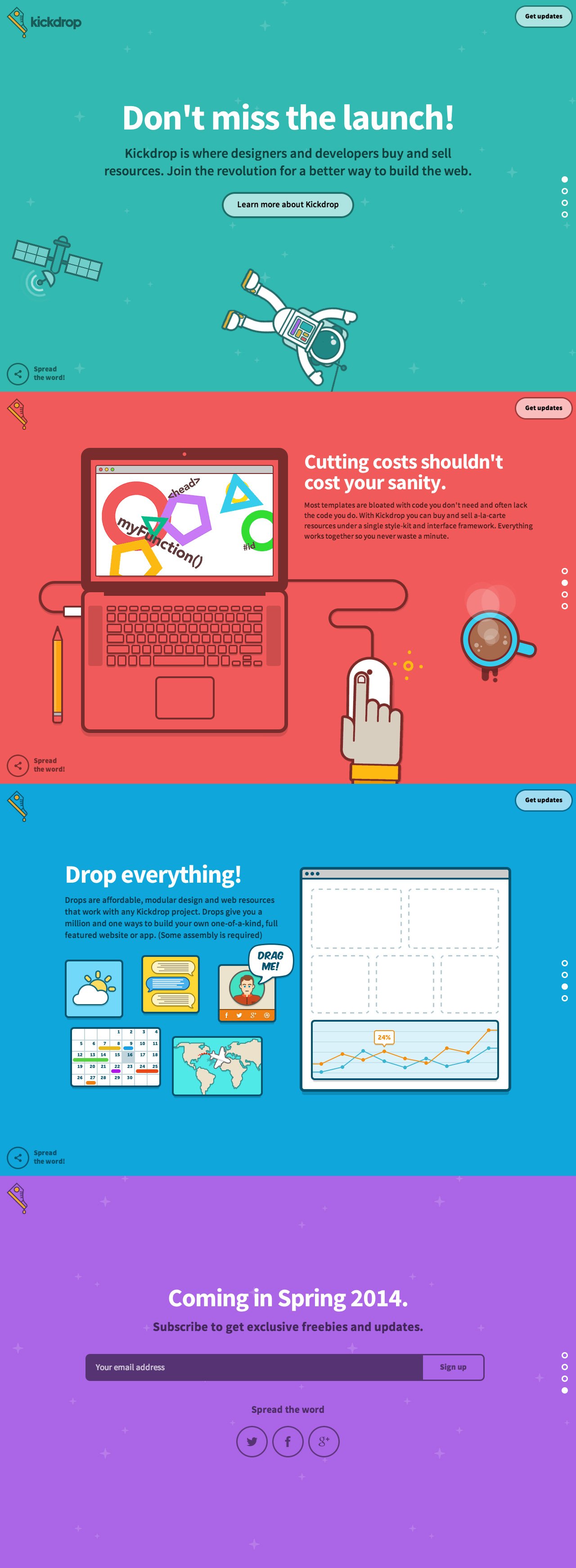 Kickdrop Website Screenshot