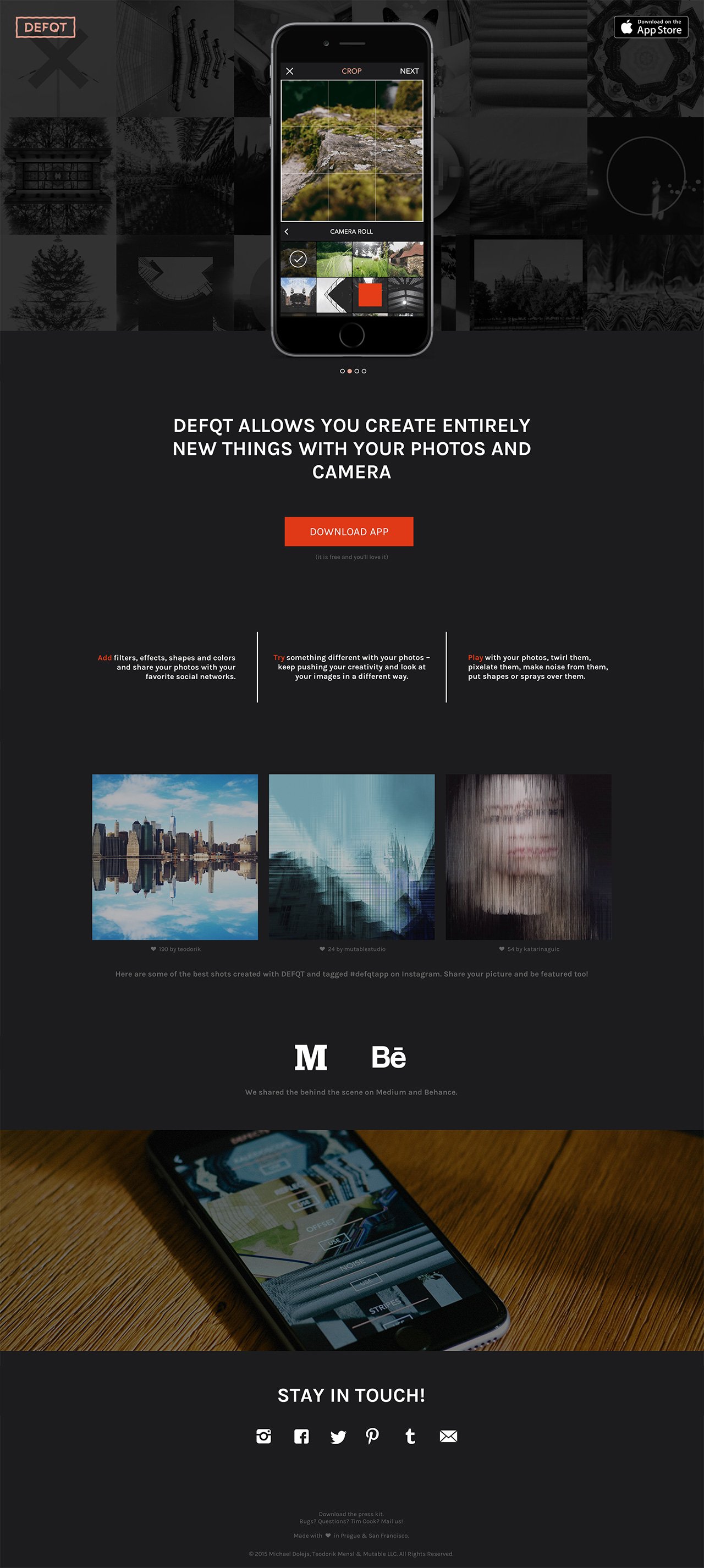 defqt Website Screenshot