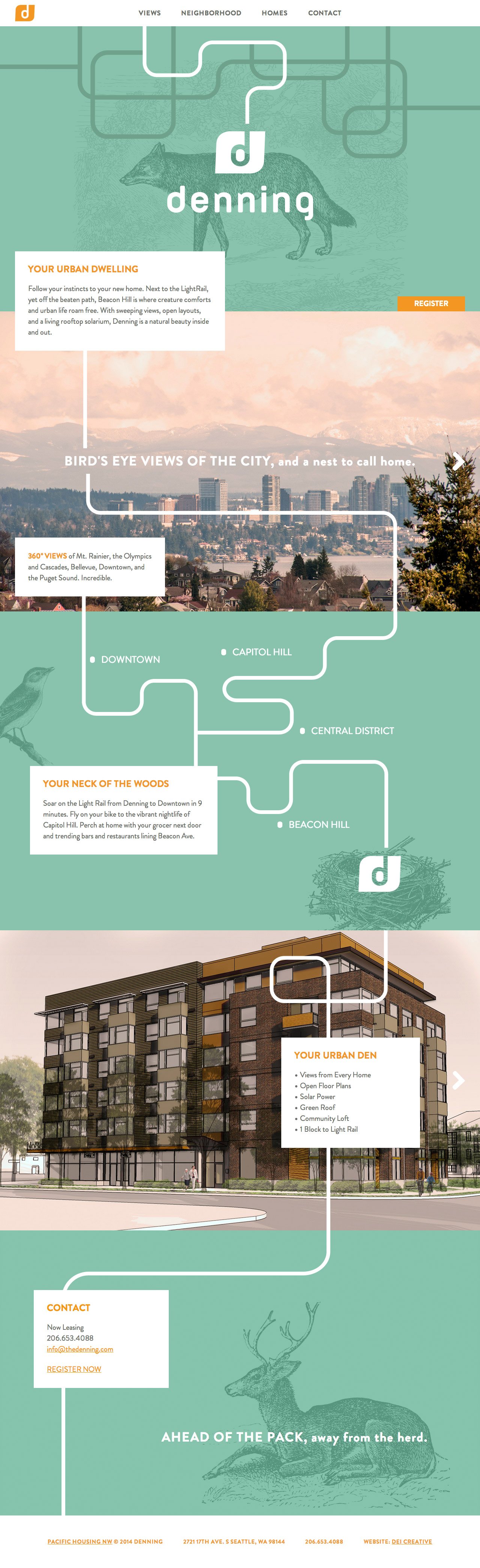 Denning Website Screenshot