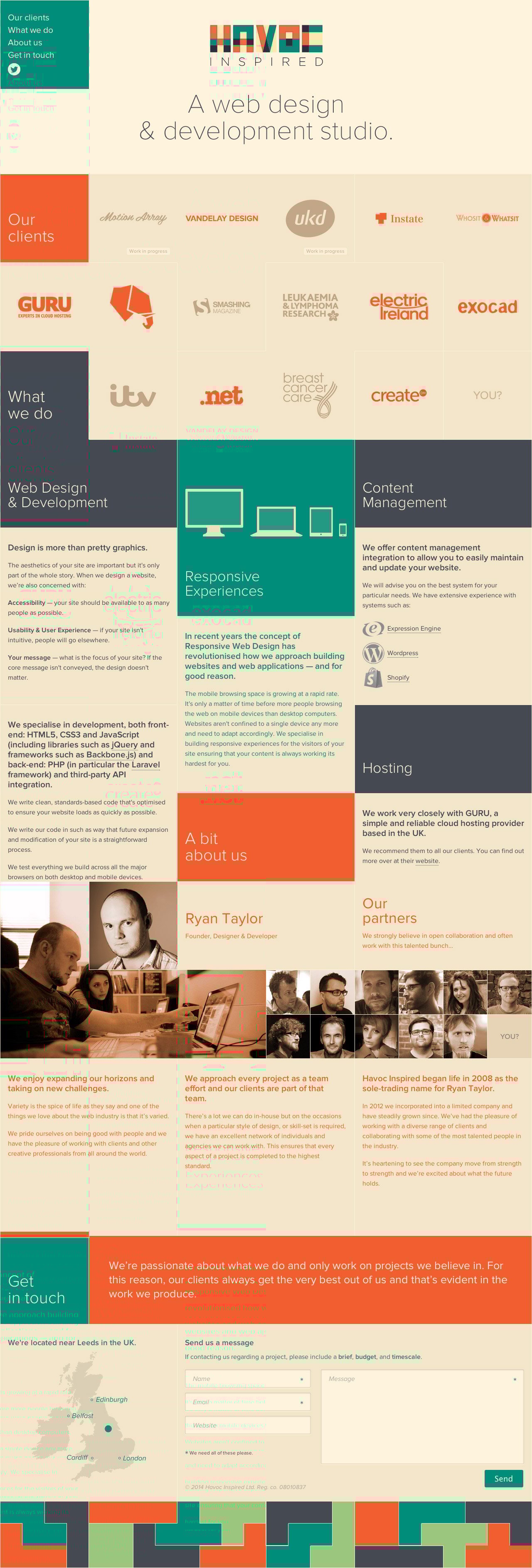 Havoc Inspired Ltd Website Screenshot