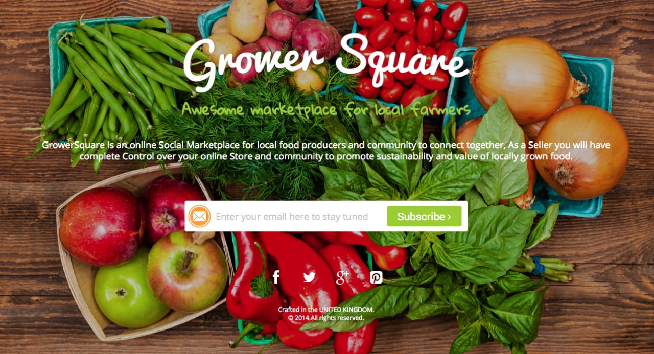 GrowerSquare Website Screenshot