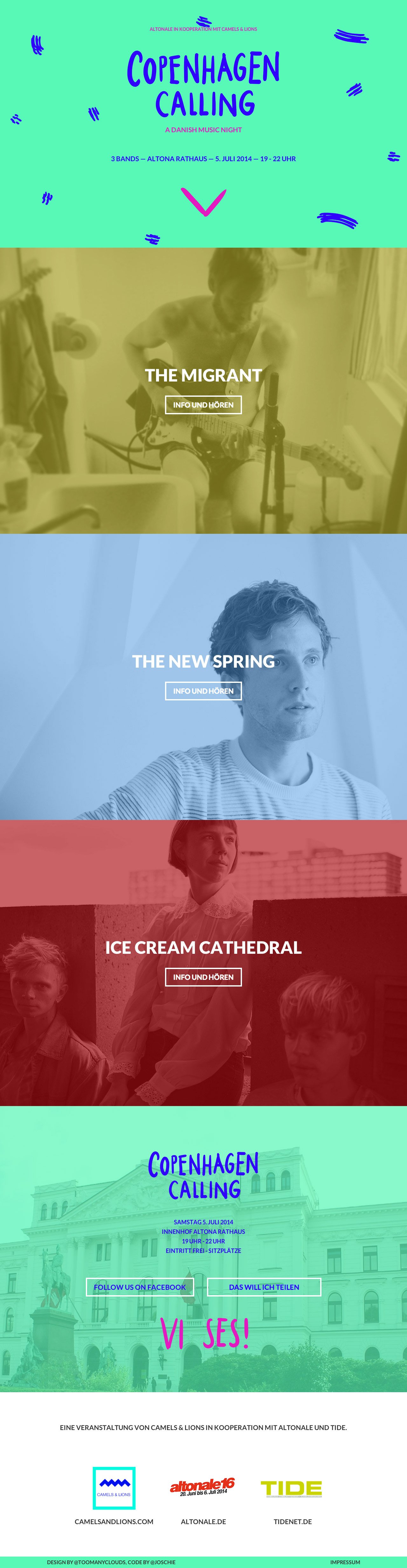 Copenhagen Calling Website Screenshot