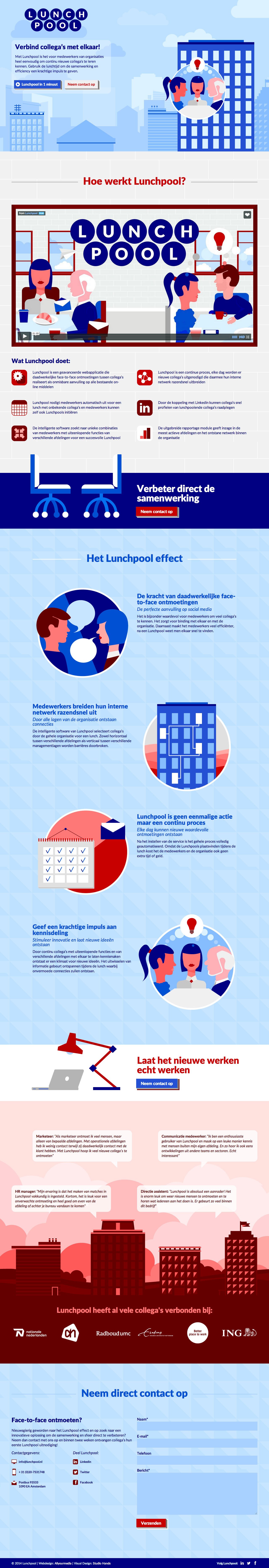 Lunchpool Website Screenshot