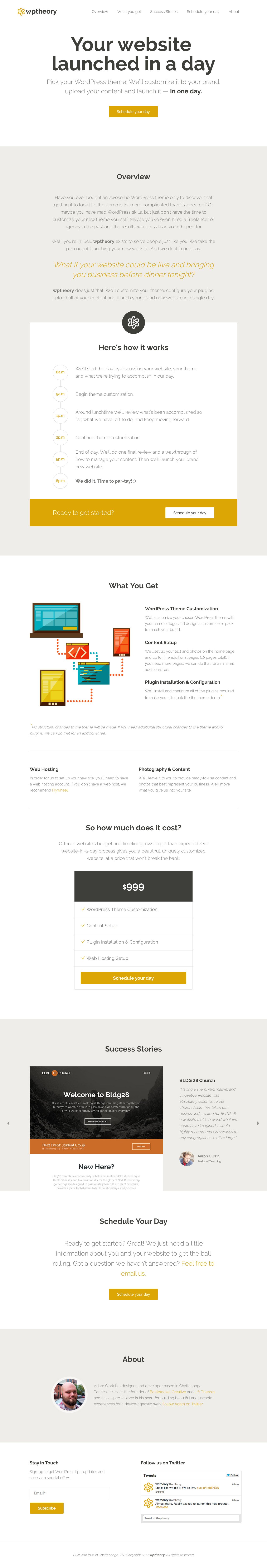 wptheory Website Screenshot