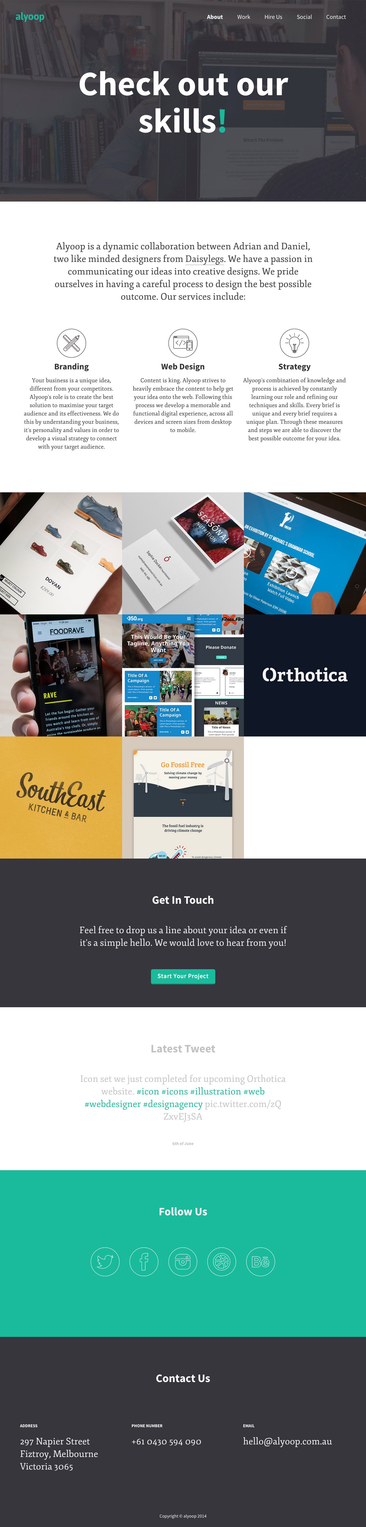 Alyoop Website Screenshot