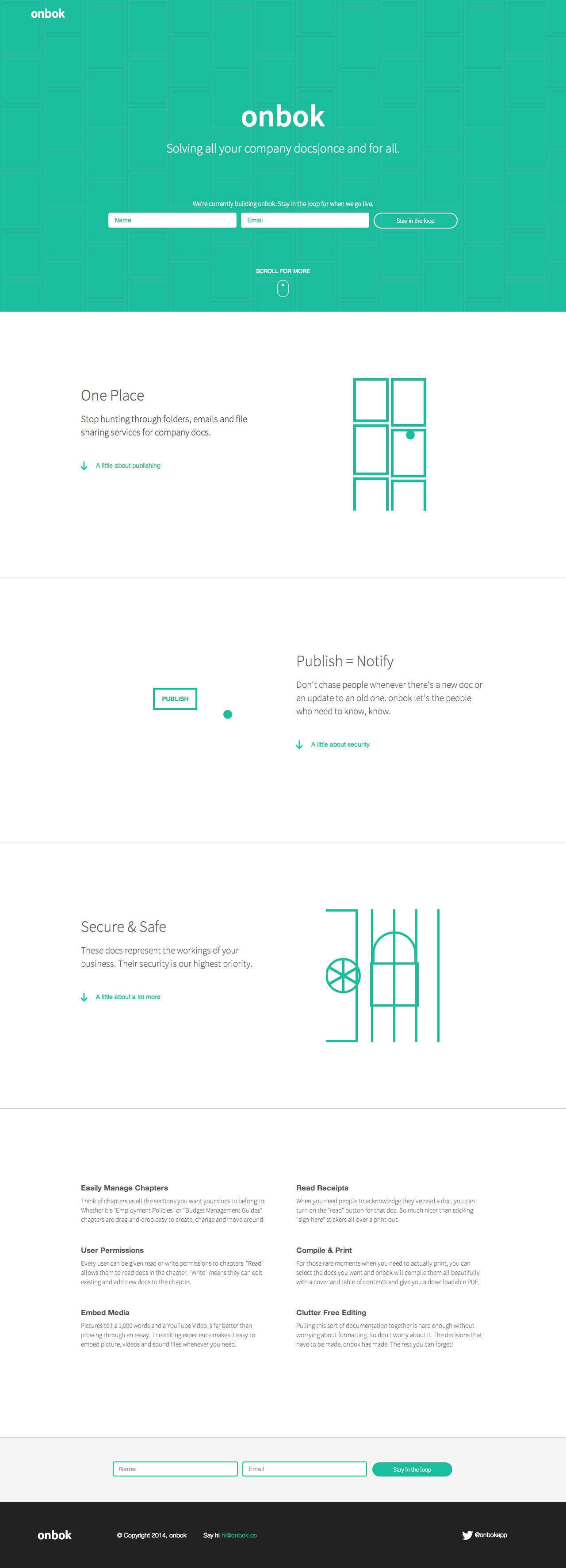 onbok Website Screenshot