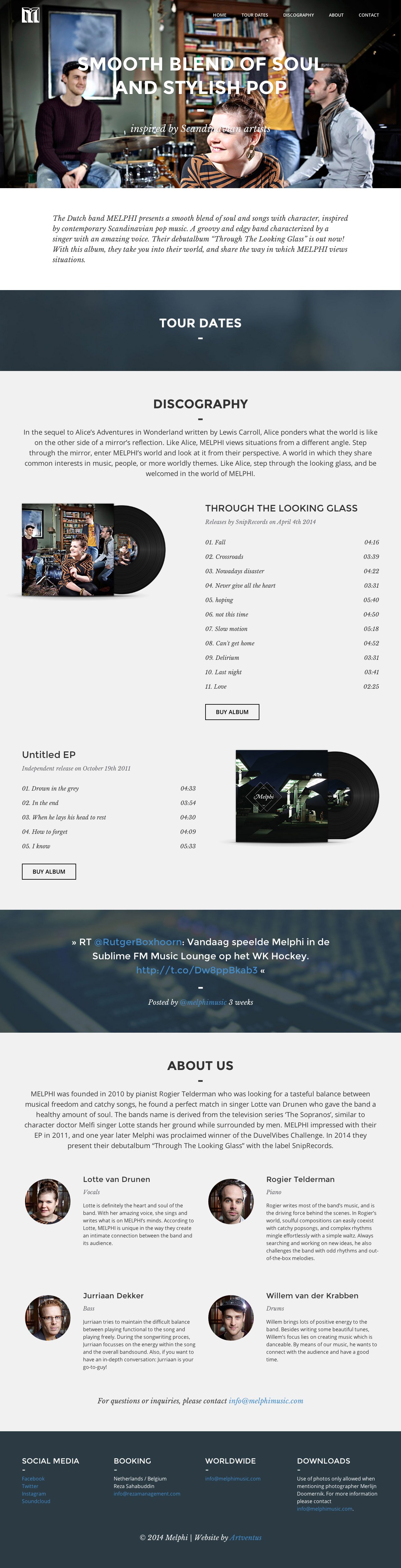 Melphi Website Screenshot