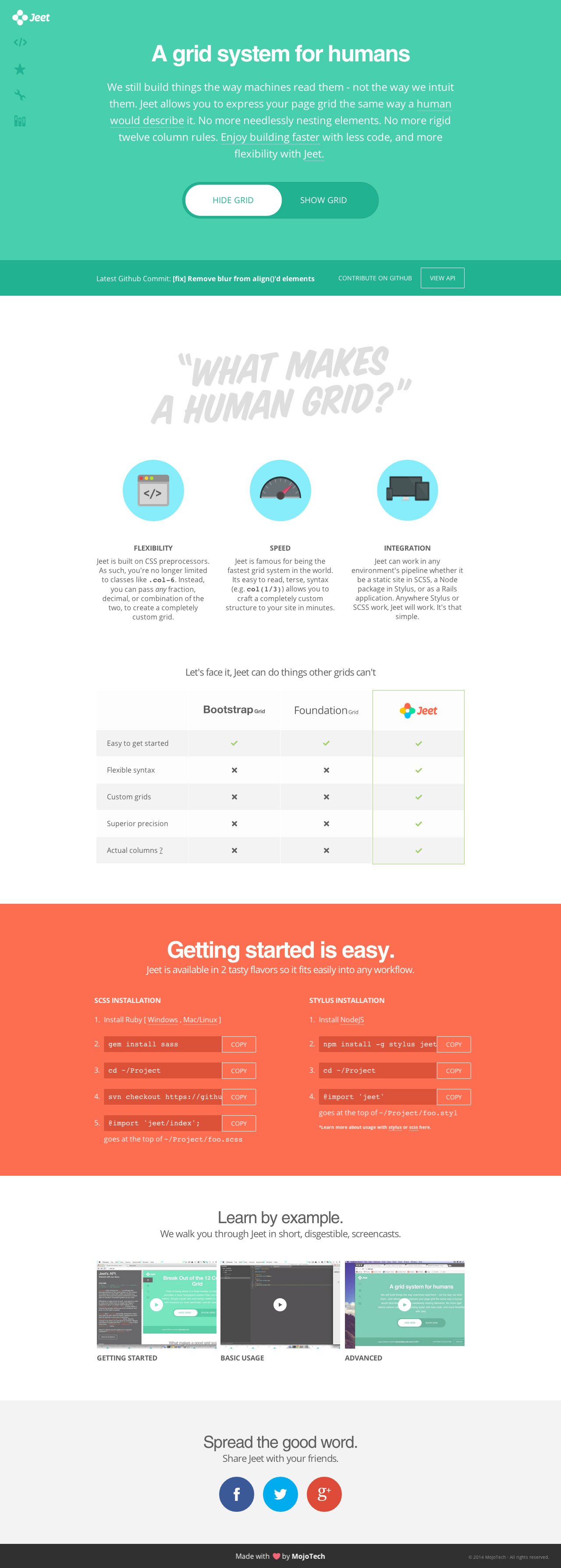 Jeet Grid System Website Screenshot
