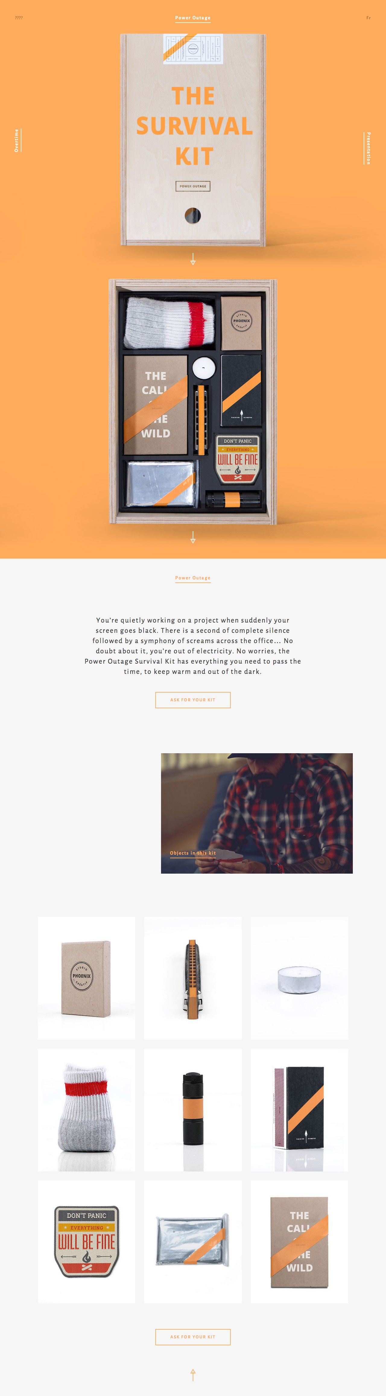 Agency Survival Kits Website Screenshot