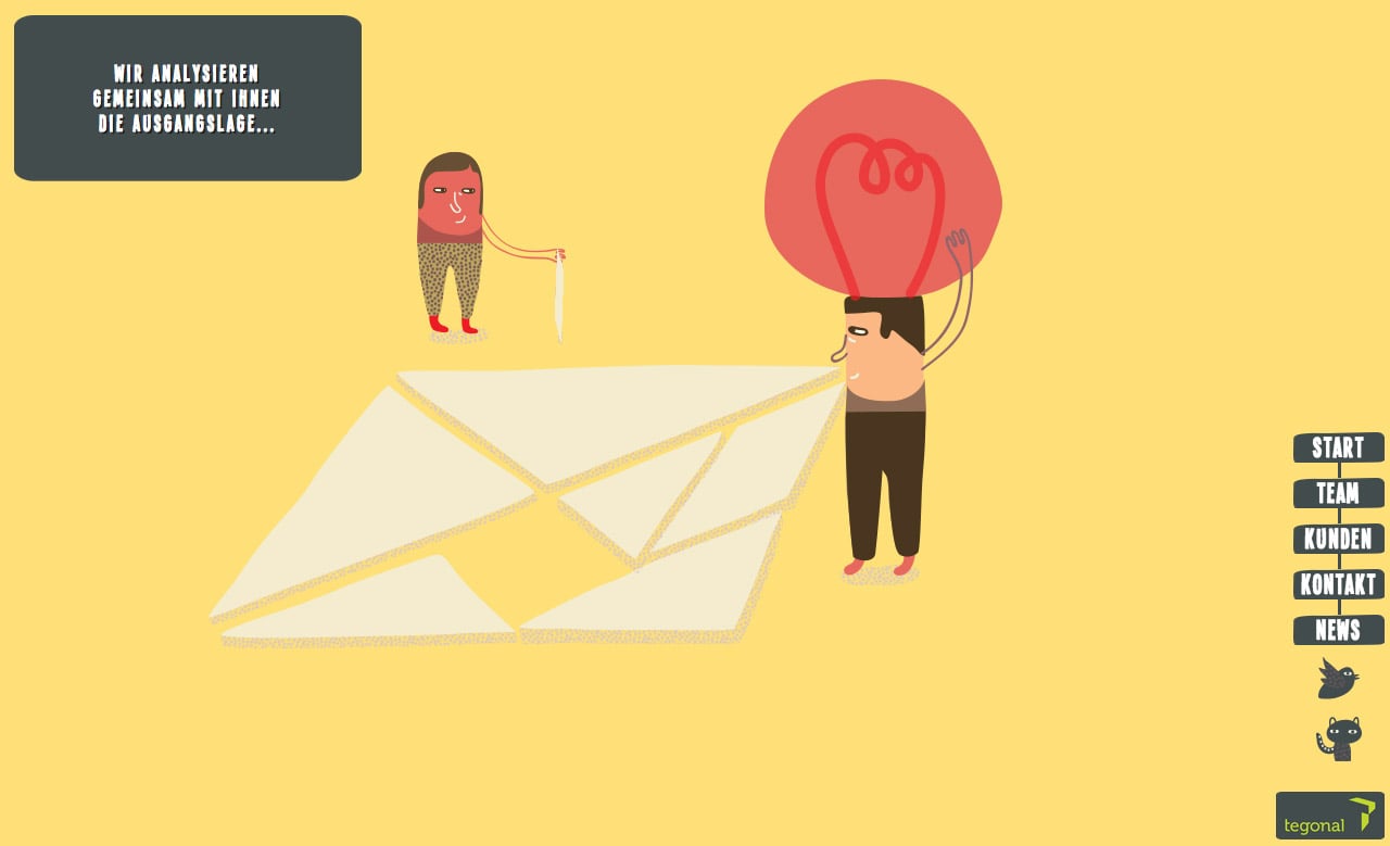 Welcome to Tegonal Website Screenshot