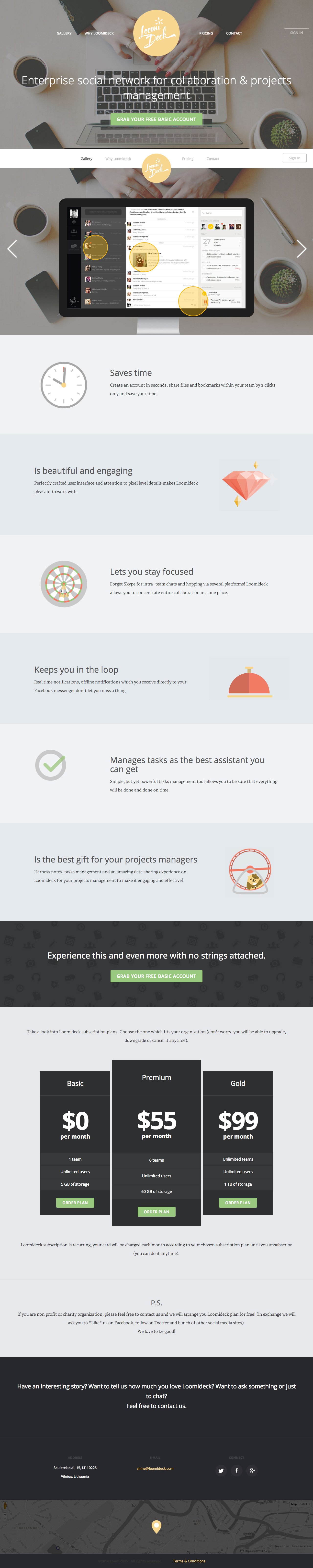 Loomideck Website Screenshot