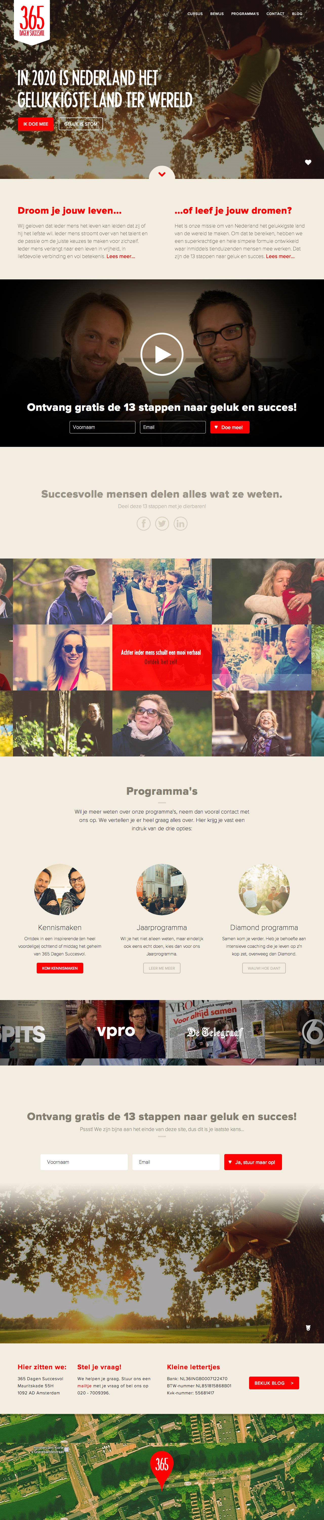 365 Dagen Succesvol Website Screenshot