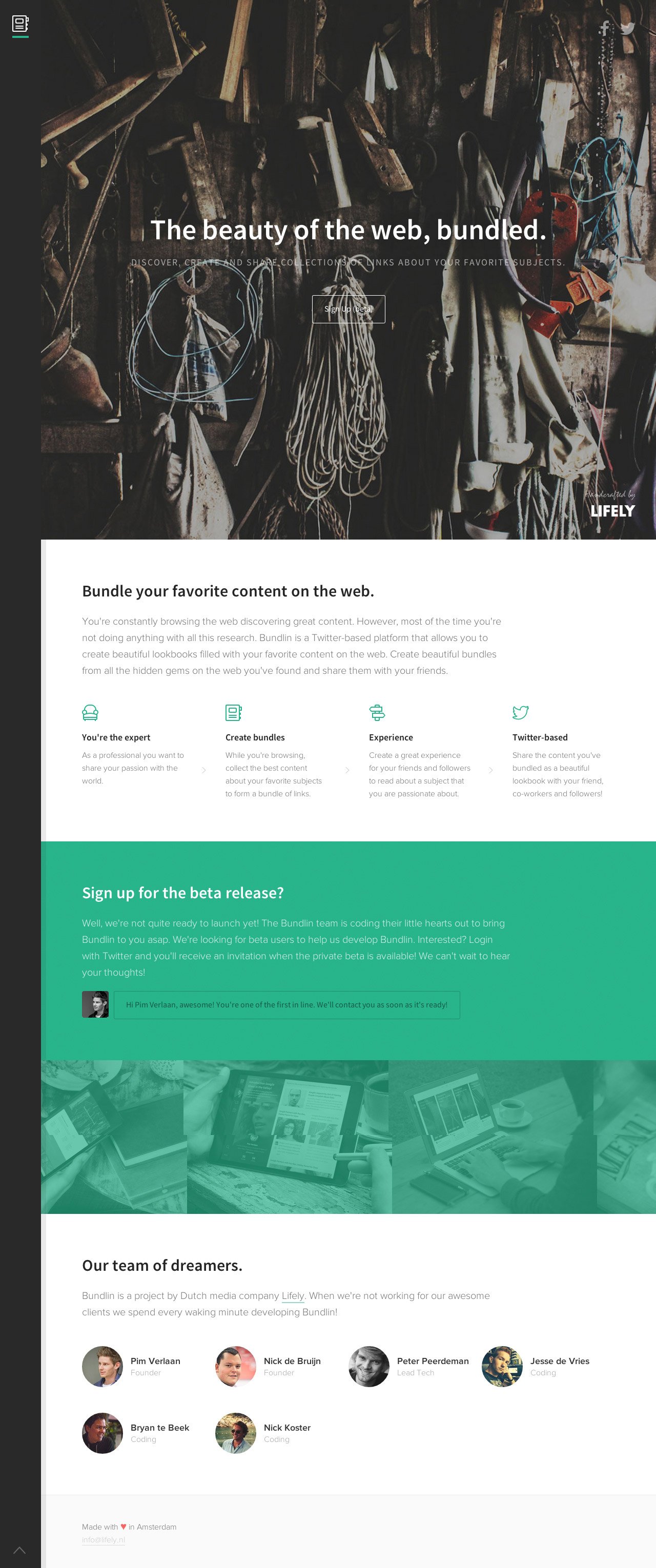 Bundlin Website Screenshot